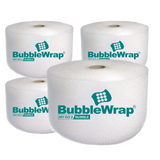 4 Rolls of Small Bubble Wrap with My Go 2 Bubble on a white background